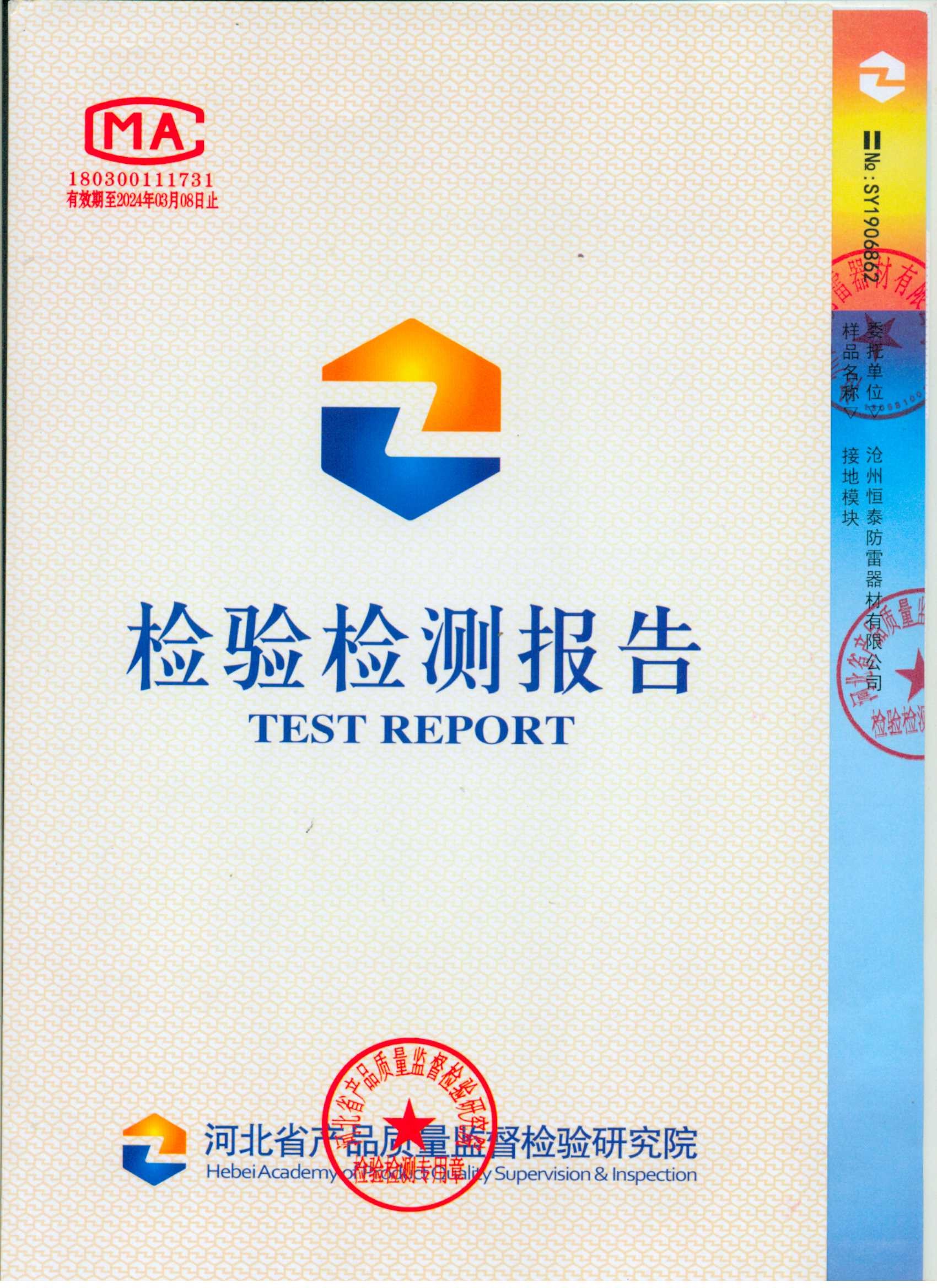 接地模块检验报告1